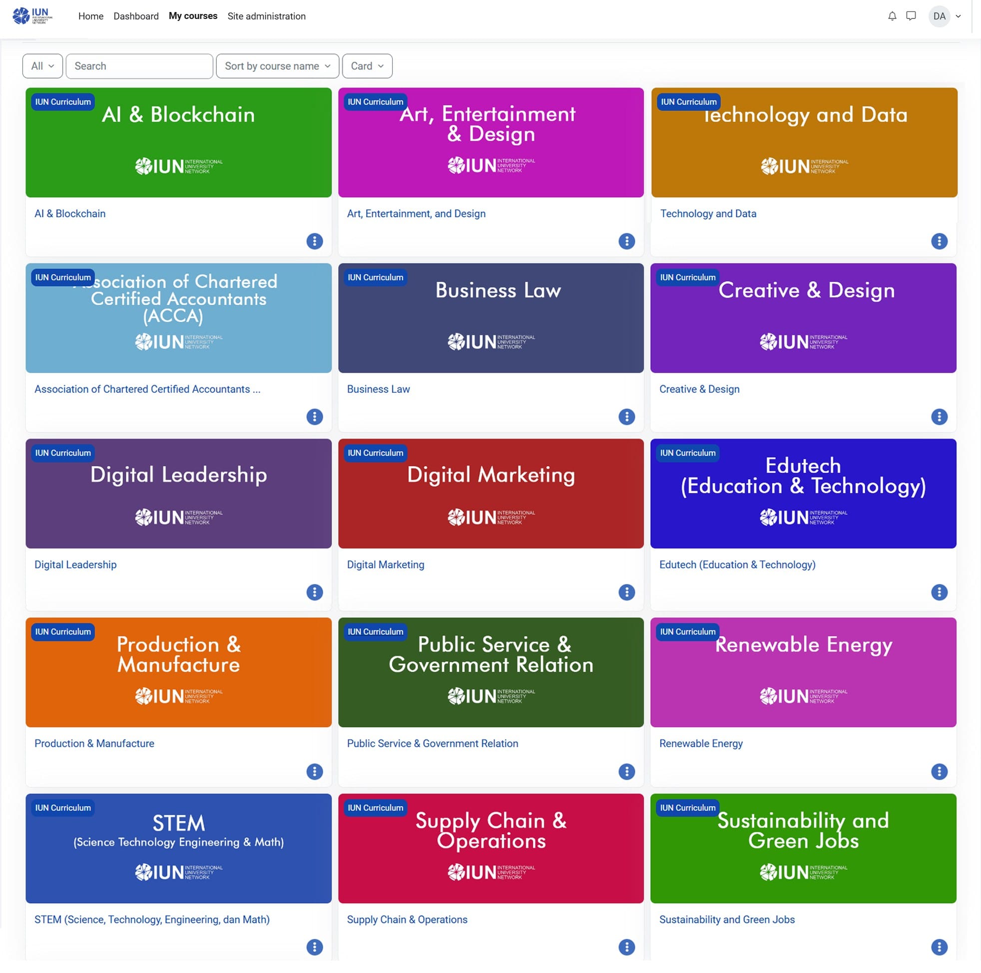 IUN Curriculum IUN Curriculum